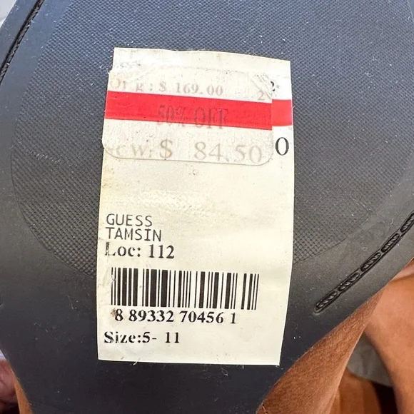 GUESS Women's Brown Heeled Boots - Picture 6 of 6